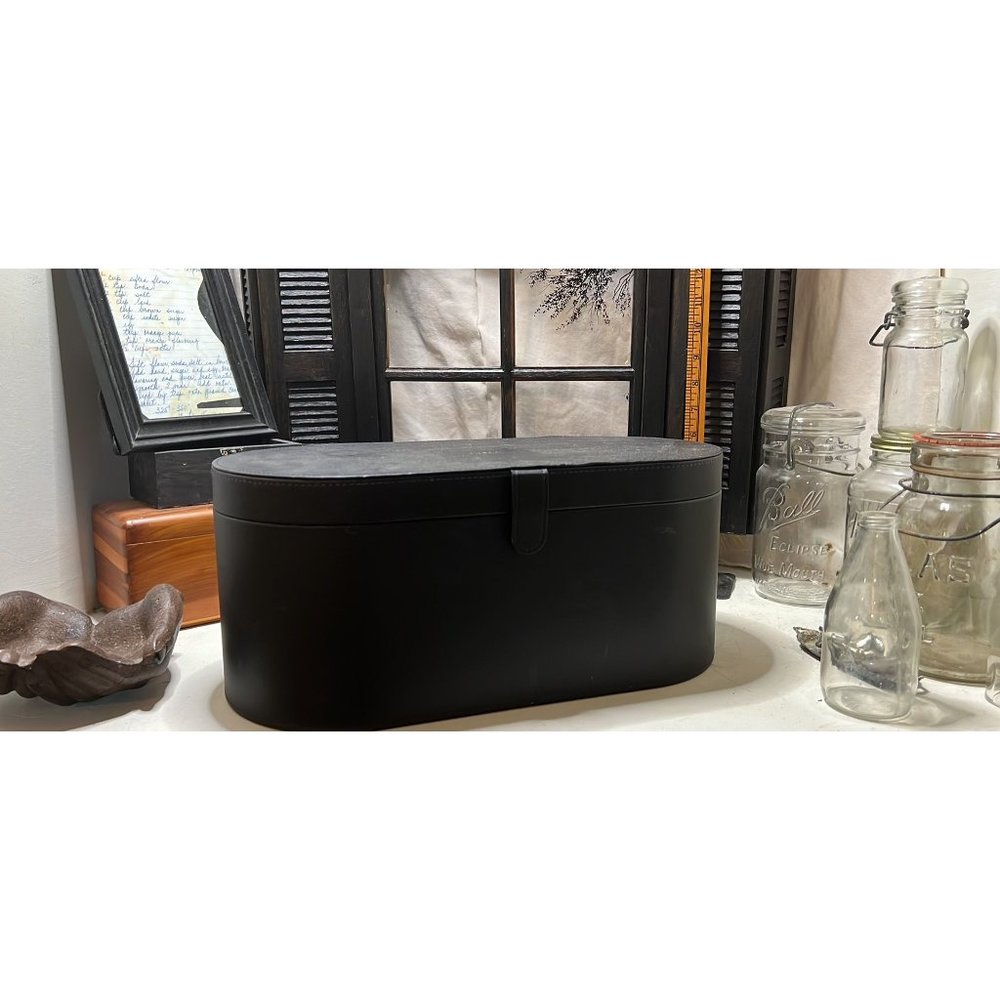 Dyson Supersonic Case only, black and purple, leather